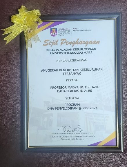 Most Publications Award, KPK 2024