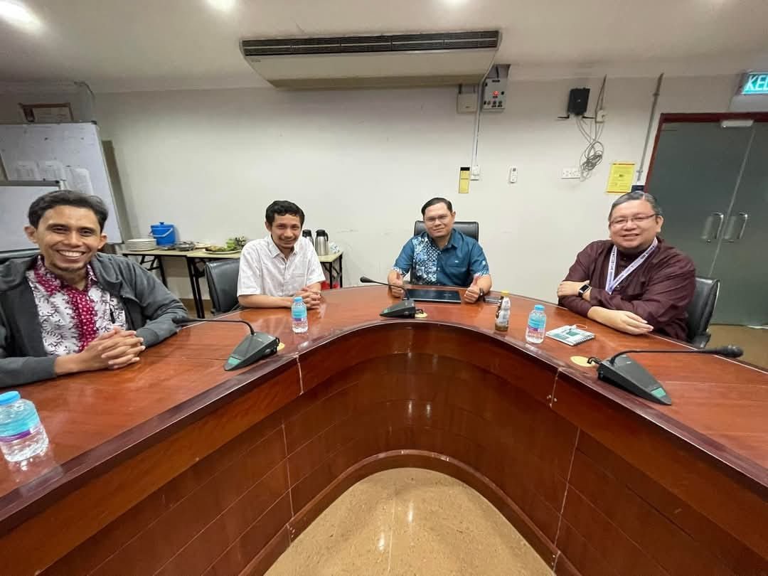 With visiting students