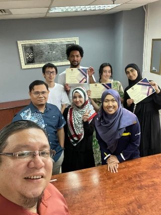 With visiting academics