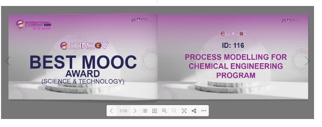 Best MOOC Award, e-CONDEV 2024
