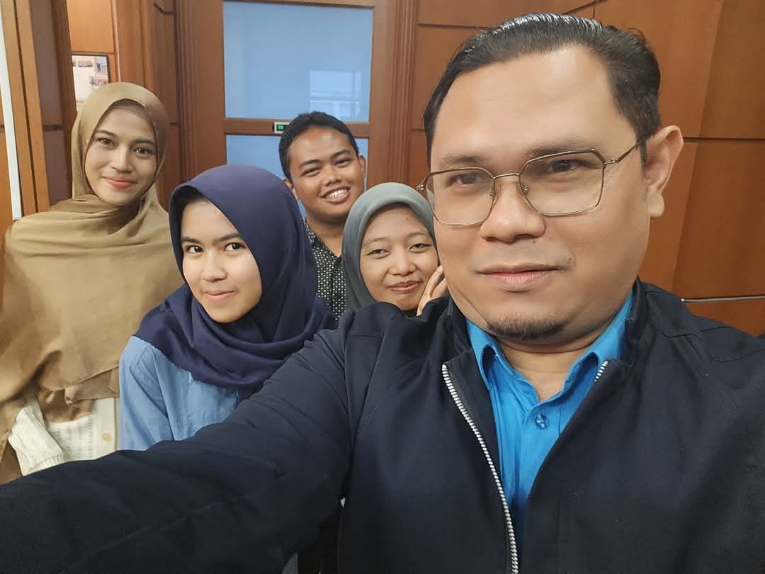 With research students